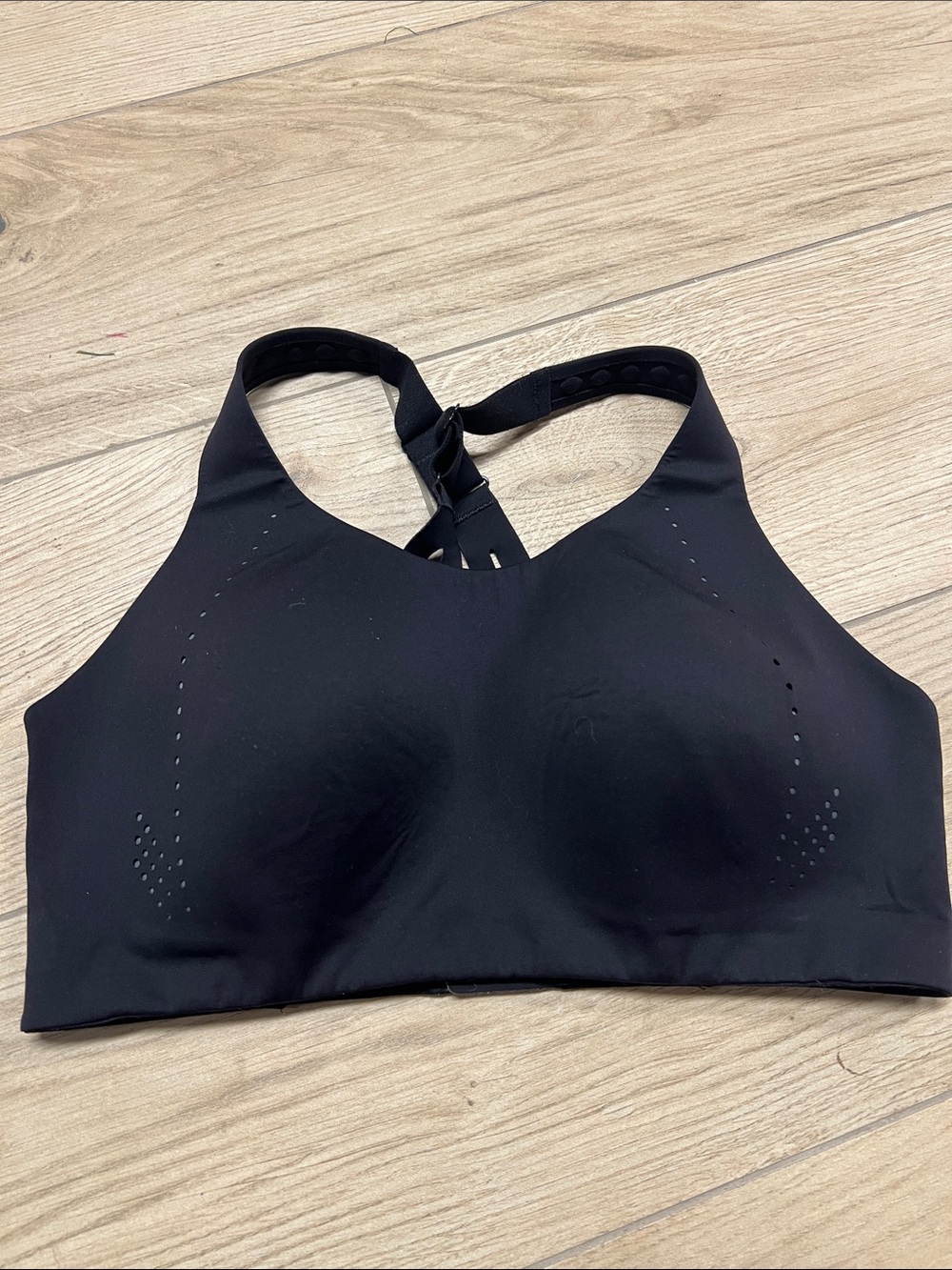 lululemon athletica Black Seamless High-Support Sports Bra with Racerback